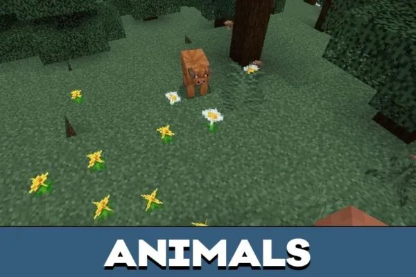 Animals from Dark Fantasy Texture Pack for Minecraft PE