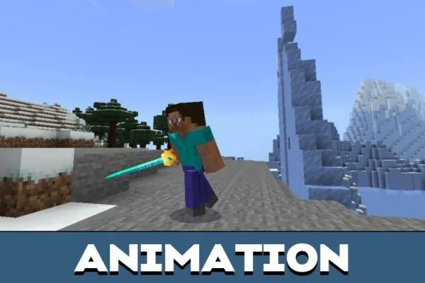 Animation from Game Hunter Mod for Minecraft PE
