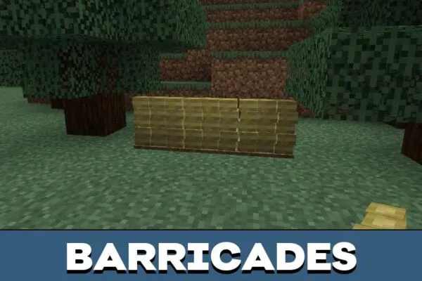 Barricades from Crossbattle Mod for Minecraft PE