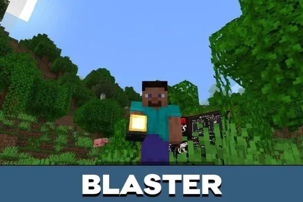 Blaster from Horror Creatures Mod for Minecraft PE