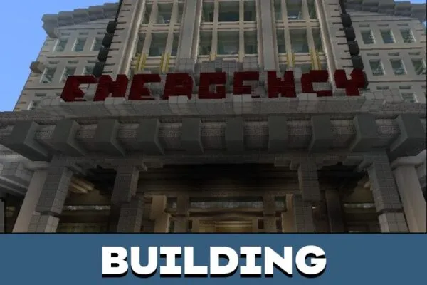 Building from Hospital Simulator Map for Minecraft PE