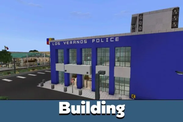 Building from Police Map for Minecraft PE