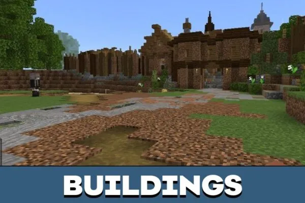 Buildings from Noob Map for Minecraft PE
