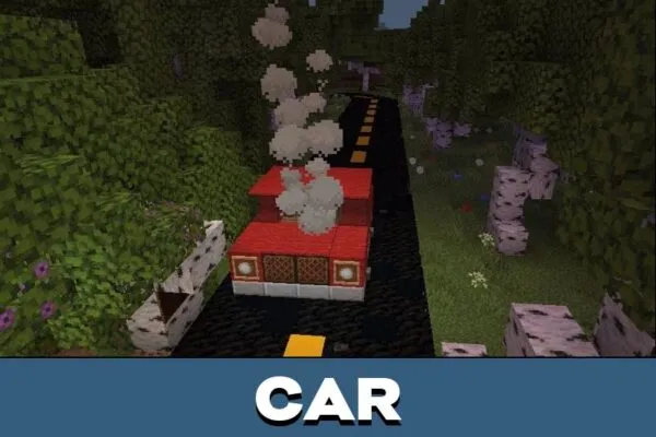 Car from Infinite Tunnel Map for Minecraft PE