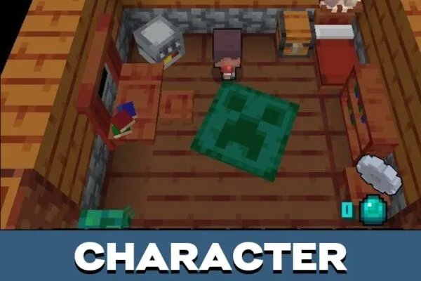 Character from Tinycraft Map for Minecraft PE