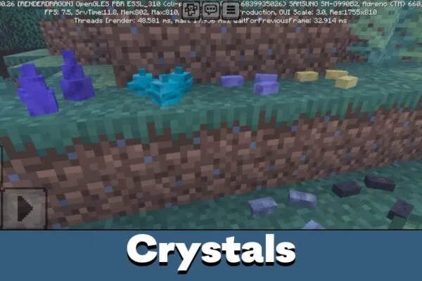 Crystals from Neo Ecoligical Craft Mod for Minecraft PE