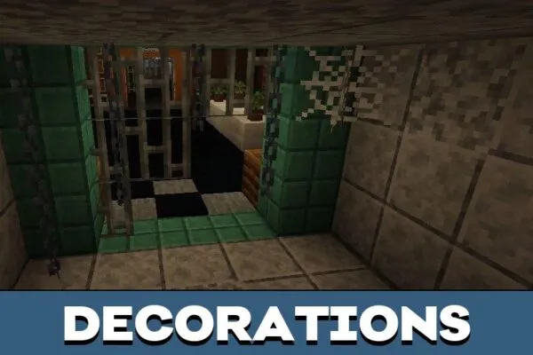 Decorations from Rolling Giant Mod for Minecraft PE