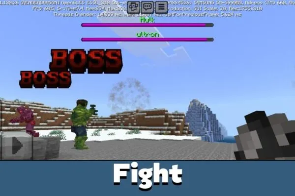 Fight from Heroes Vanguard Mod for Minecraft PE