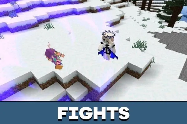 Fights from Game Hunter Mod for Minecraft PE