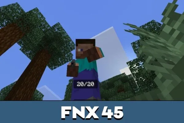 FNX 45 from Crossbattle Mod for Minecraft PE