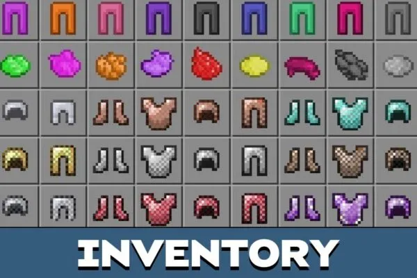 Inventory from Alfa and Beta Legacy Mod for Minecraft PE