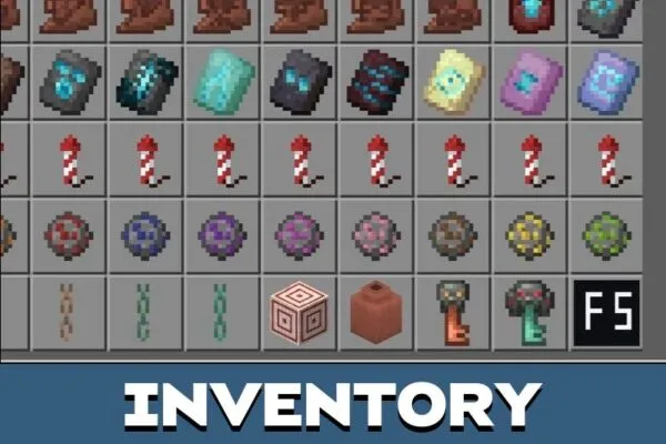 Inventory from F5 Button Mod for Minecraft PE
