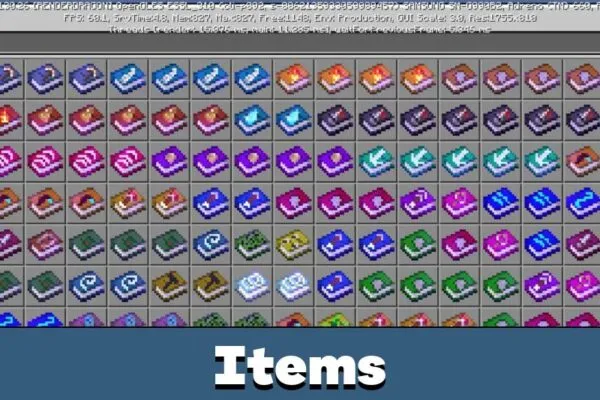 Items from Bewitched Mod for Minecraft PE