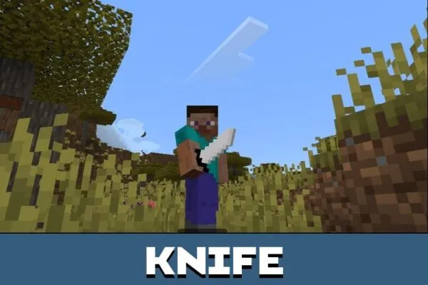 Knife from Deltarune Mod for Minecraft PE