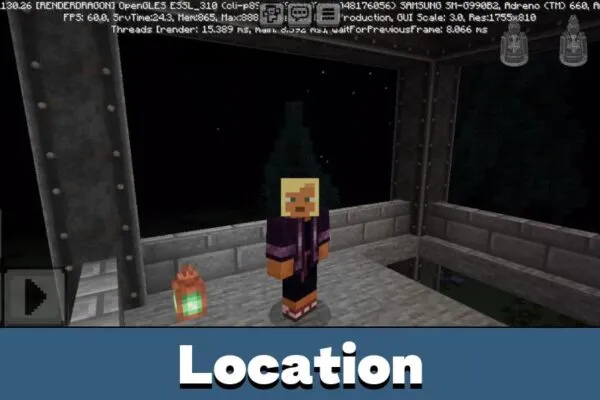 Location from In the Shadows Map for Minecraft PE