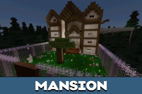 Mansion from The Lost Horror Map for Minecraft PE