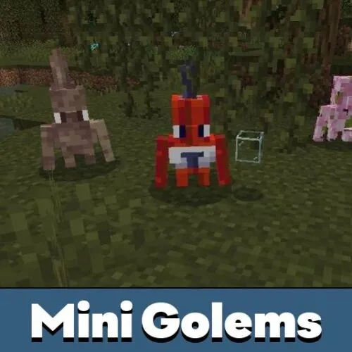 Mini Golems Mod for Minecraft PE