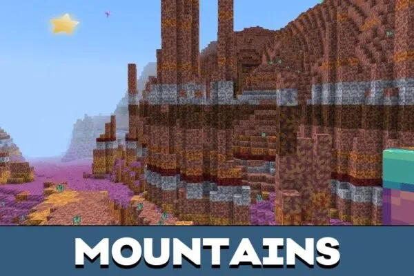 Mountains from Circus Texture Pack for Minecraft PE