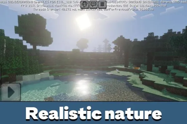 Nature from Infinity Visuals Texture Pack for Minecraft PE