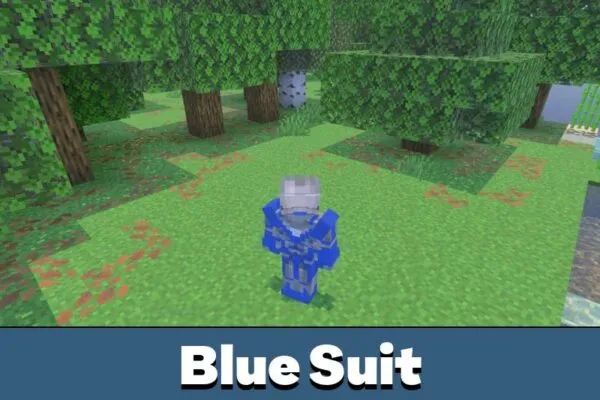 Blue Suit from Iron Man Mod for Minecraft PE