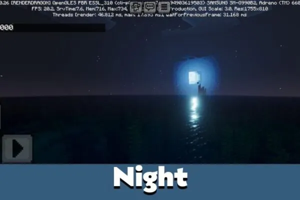 Night from Auralis Texture Pack for Minecraft PE