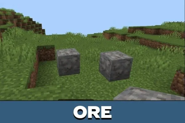 Ore form Fossil Record Mod for Minecraft PE