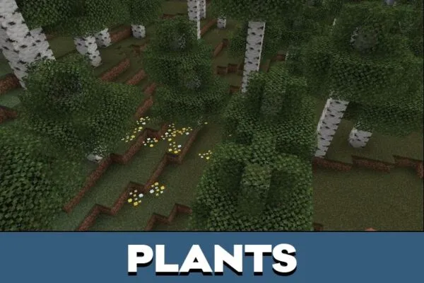 Plants from Dark Fantasy Texture Pack for Minecraft PE