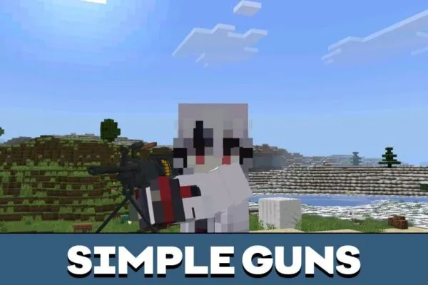 Simple Guns Addon Mod for Minecraft PE