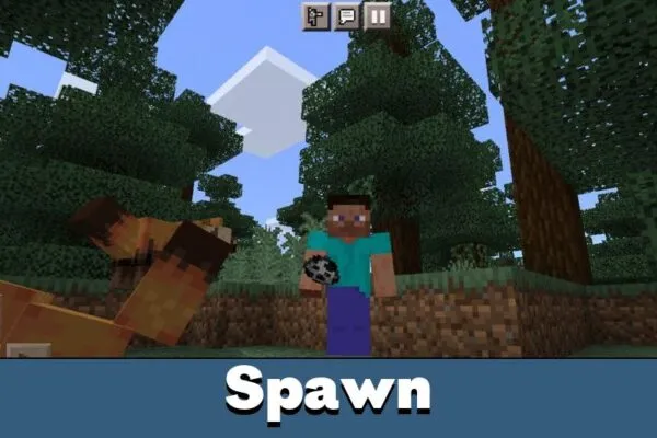 Spawn from Tanukis Texture Pack for Minecraft PE
