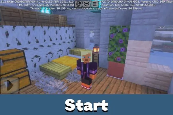 Start from Survival Igloo House Map for Minecraft PE