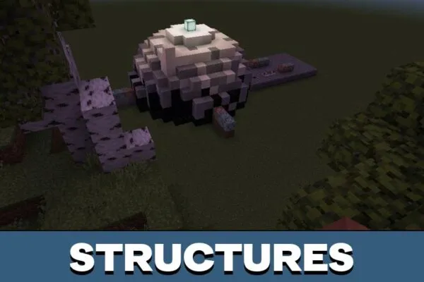 Structures from Infinite Tunnel Map for Minecraft PE