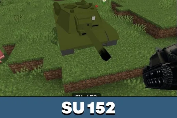 SU 152 from Warthunder Mod for Minecraft PE