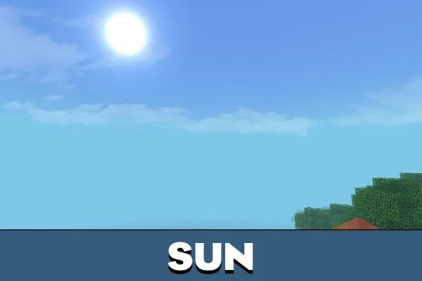 Sun from Yummysheep Shader for Minecraft PE