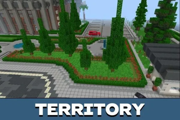 Territory from Hospital Simulator Map for Minecraft PE