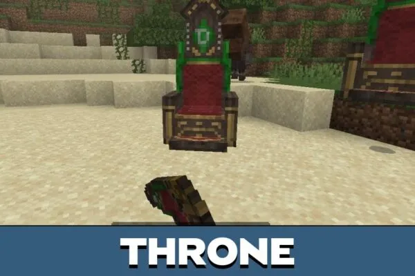 Throne from Marvel Zombies Mod for Minecraft PE