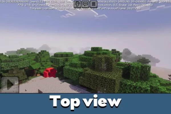 Top View from Auralis Texture Pack for Minecraft PE