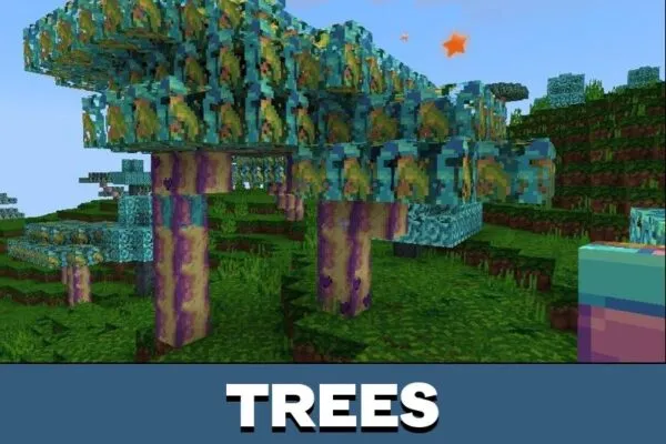 Trees from Circus Texture Pack for Minecraft PE