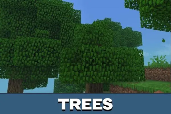 Trees from Yummysheep Shader for Minecraft PE