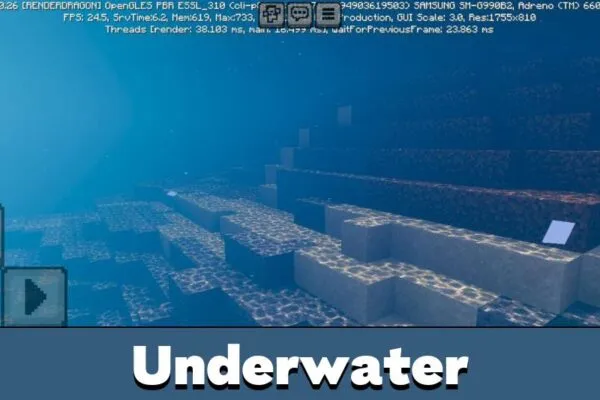 Underwater from Auralis Texture Pack for Minecraft PE