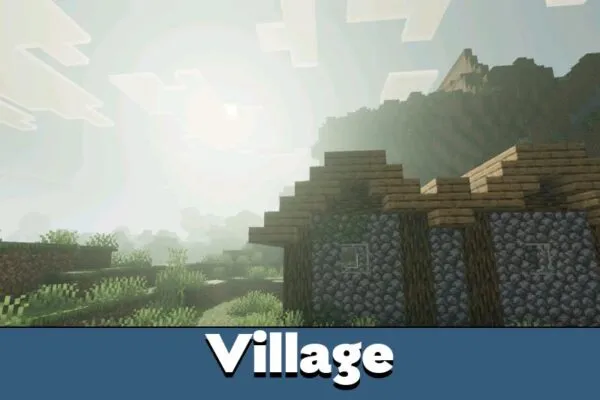 Village from Dark Fantasy Texture Pack for Minecraft PE