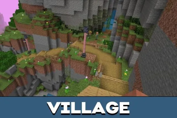 Village from Vibrant Adventures Map for Minecraft PE