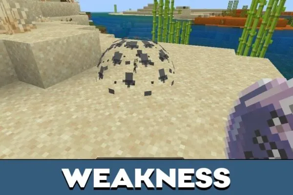 Weakness from Potion Bubbles Mod for Minecraft PE