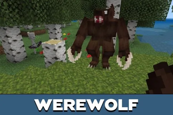 Werewolf from Horror Monsters Mod for Minecraft PE