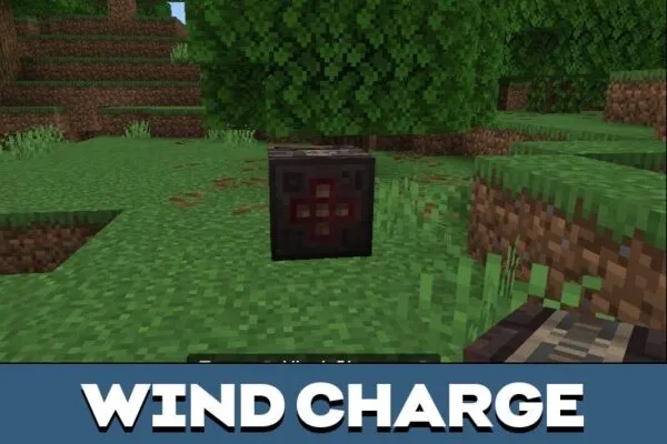 Wind Charge from Trap Blocks Mod for Minecraft PE