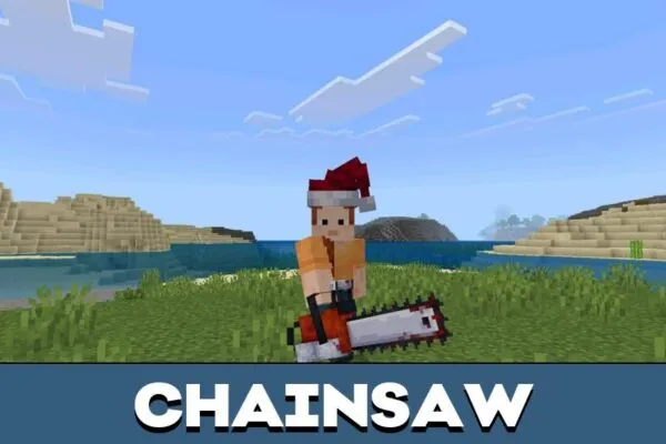 Chainsaw from Art Clown Mod for Minecraft PE