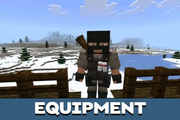 Equipment from Terrorist Mod for Minecraft PE
