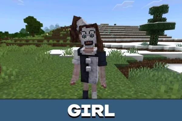 Girl from Art Clown Mod for Minecraft PE