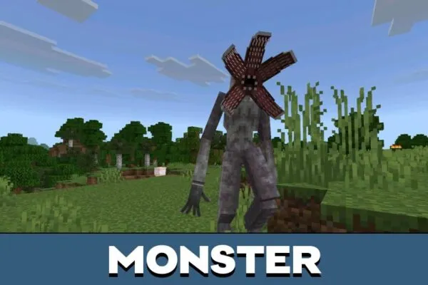 Monster from Stranger Things Mod for Minecraft PE