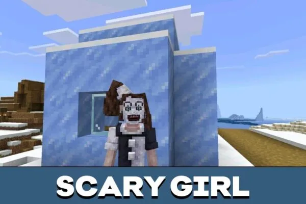 Scary Girl from Art Clown Mod for Minecraft PE