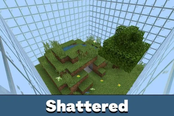 Shattered Skies from Bottle Survival Map for Minecraft PE